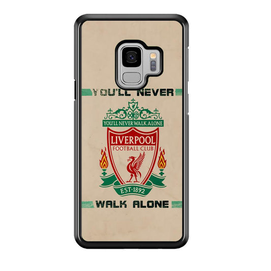 Liverpool Vintage Paper Poster Samsung Galaxy S9 Case-Rubber Black (2D Case)-Oxvistore