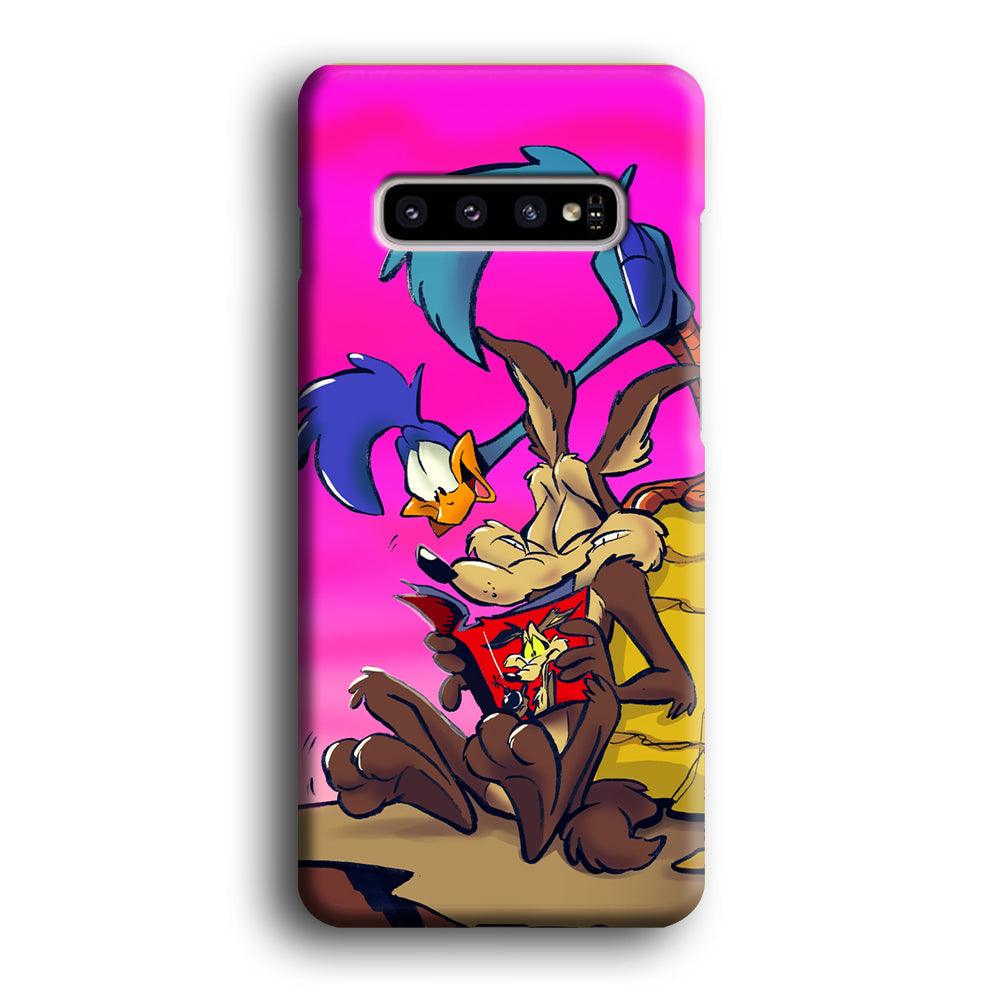 Looney Tunes Catch Road Runner Samsung Galaxy S10 Plus Case-Oxvistore