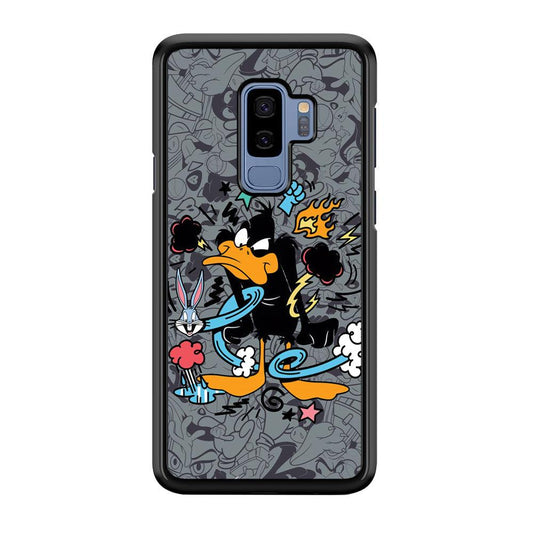 Looney Tunes Daffy in Anger Samsung Galaxy S9 Plus Case-Oxvistore