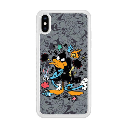 Looney Tunes Daffy in Anger iPhone X Case-Oxvistore