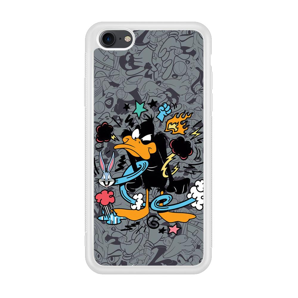 Looney Tunes Daffy in Anger iPhone 8 Case-Oxvistore