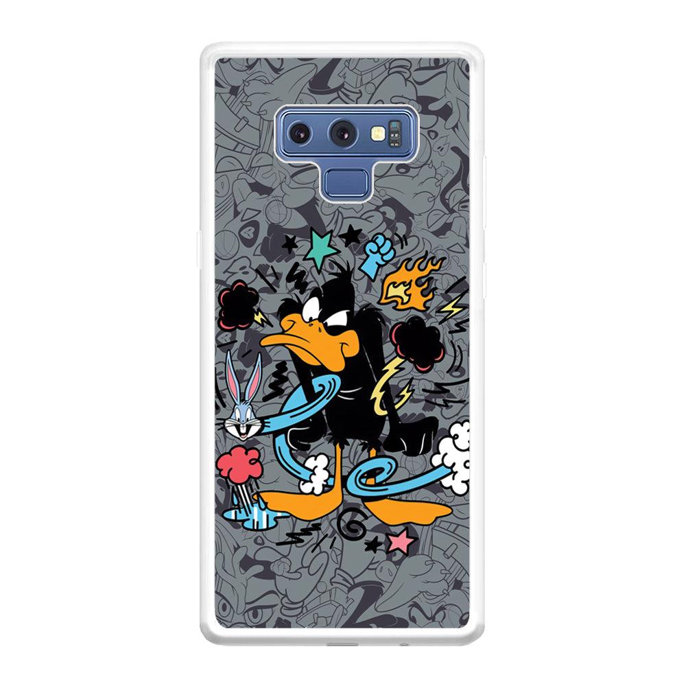 Looney Tunes Daffy in Anger Samsung Galaxy Note 9 Case-Oxvistore