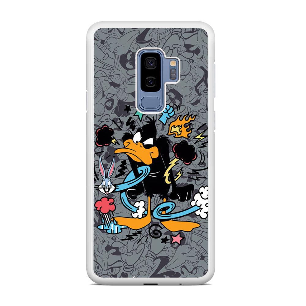 Looney Tunes Daffy in Anger Samsung Galaxy S9 Plus Case-Oxvistore