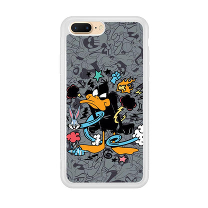 Looney Tunes Daffy in Anger iPhone 8 Plus Case-Oxvistore