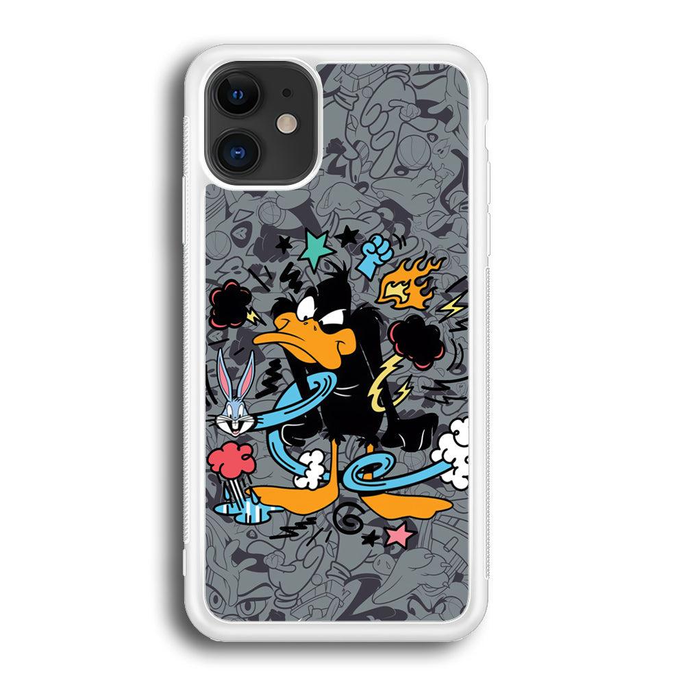 Looney Tunes Daffy in Anger iPhone 12 Case-Oxvistore