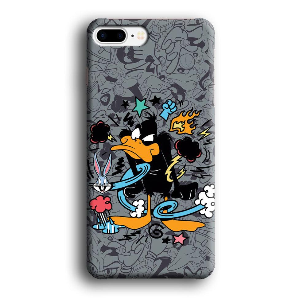 Looney Tunes Daffy in Anger iPhone 8 Plus Case-Oxvistore