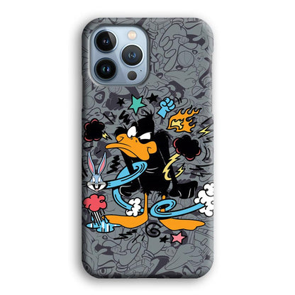 Looney Tunes Daffy in Anger iPhone 15 Pro Case-Oxvistore