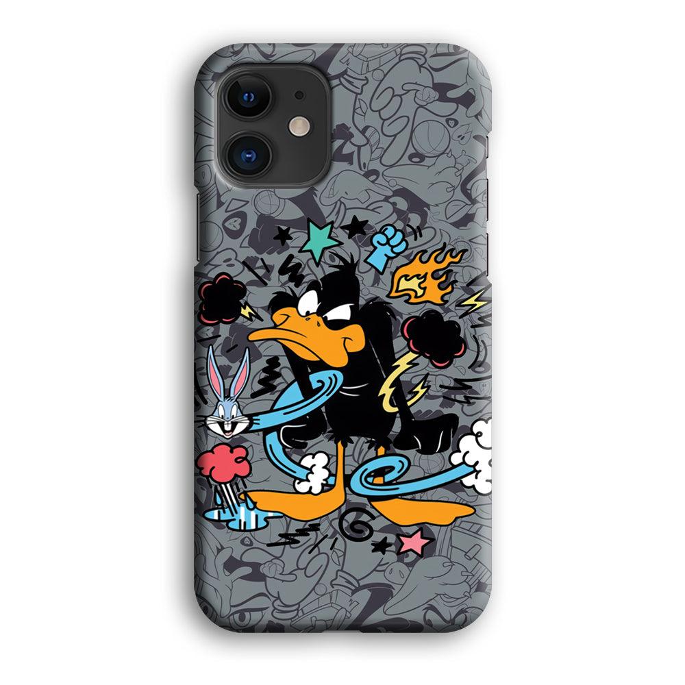 Looney Tunes Daffy in Anger iPhone 12 Case-Oxvistore