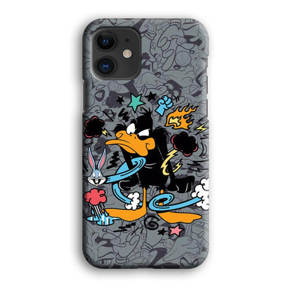 Looney Tunes Daffy in Anger iPhone 12 Case-Oxvistore