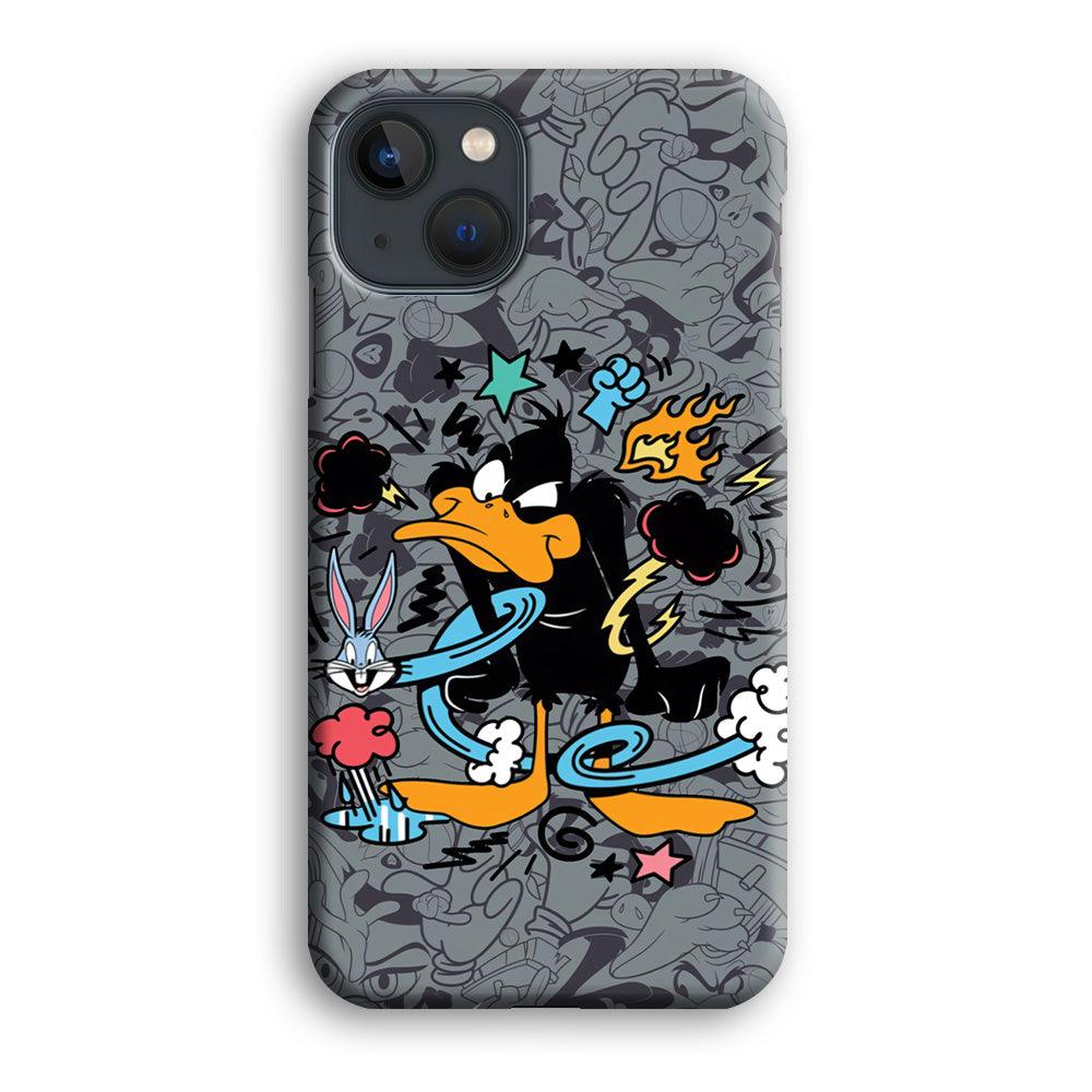 Looney Tunes Daffy in Anger iPhone 15 Plus Case-Oxvistore