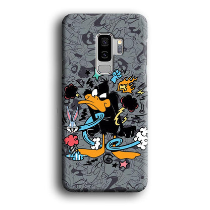 Looney Tunes Daffy in Anger Samsung Galaxy S9 Plus Case-Oxvistore