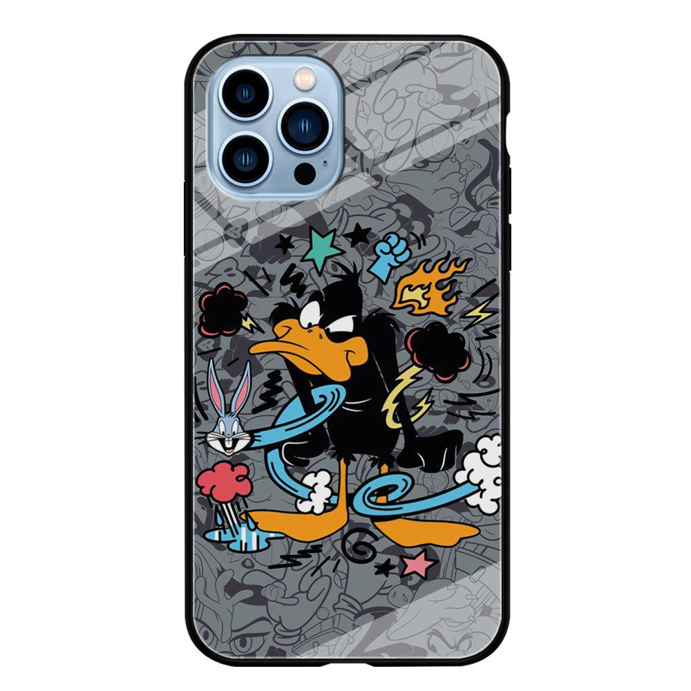 Looney Tunes Daffy in Anger iPhone 15 Pro Case-Oxvistore