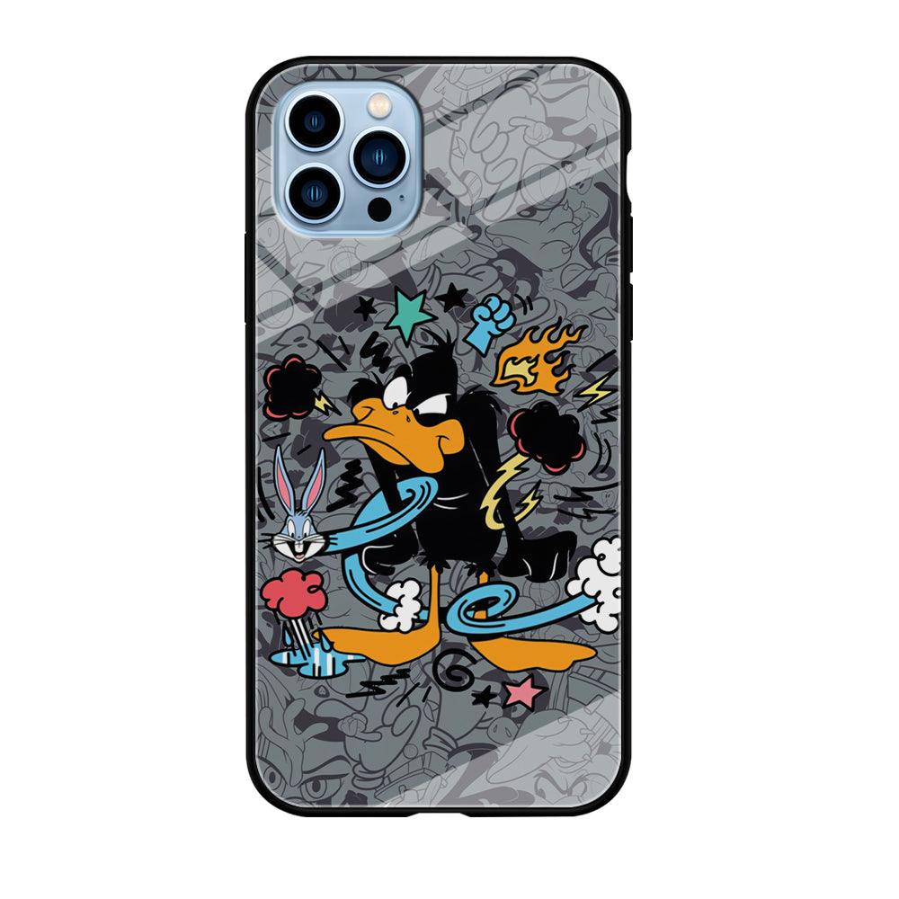 Looney Tunes Daffy in Anger iPhone 12 Pro Case-Oxvistore