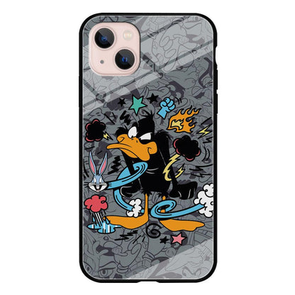 Looney Tunes Daffy in Anger iPhone 15 Plus Case-Oxvistore