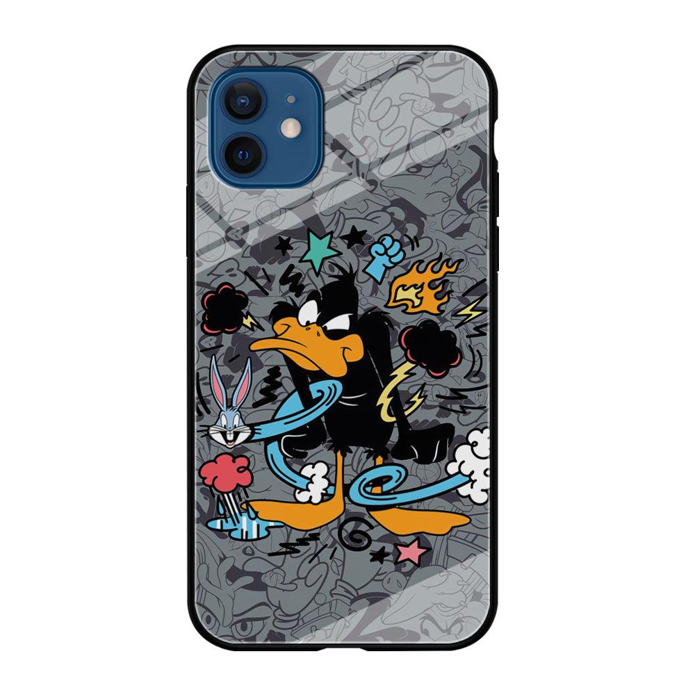 Looney Tunes Daffy in Anger iPhone 12 Case-Oxvistore