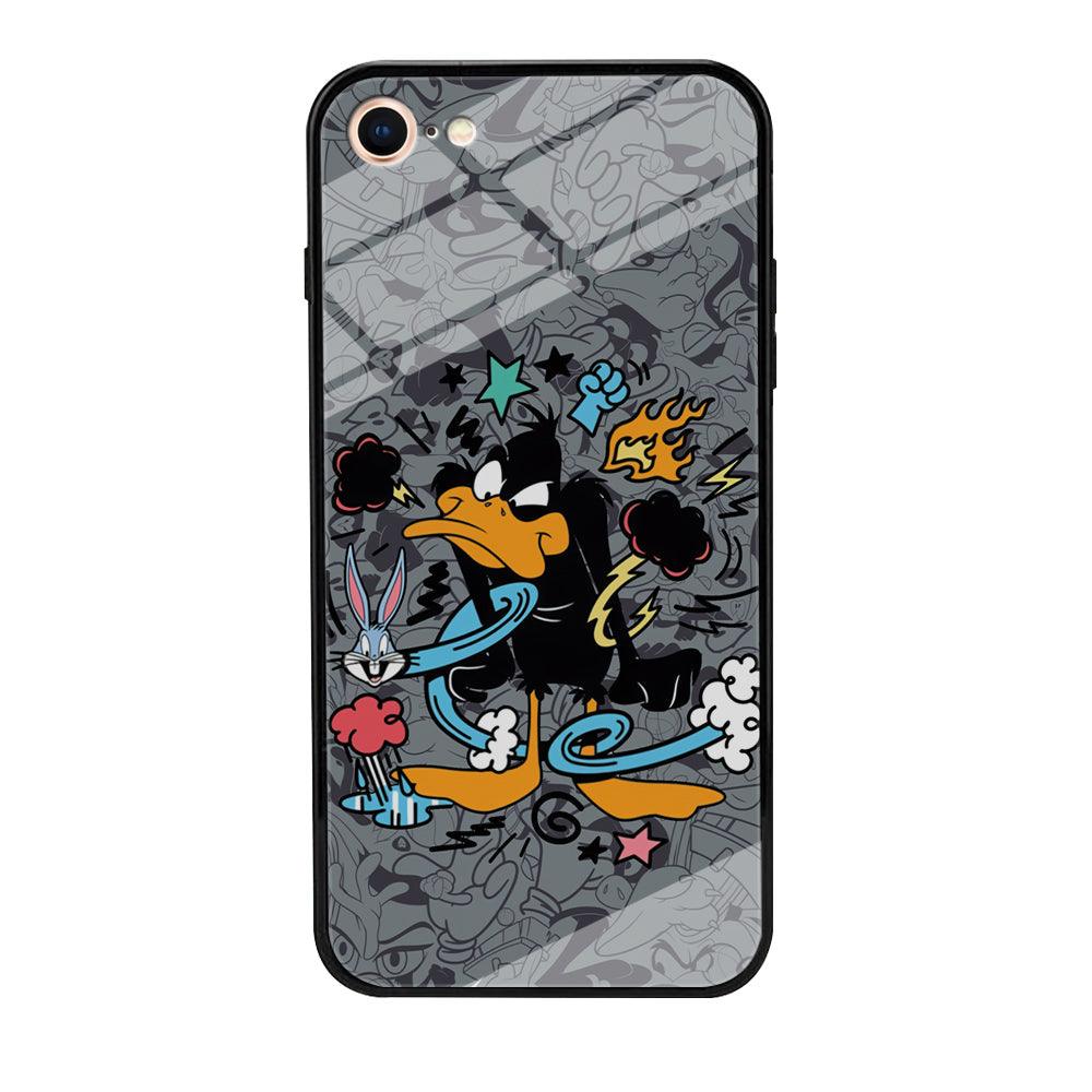 Looney Tunes Daffy in Anger iPhone 8 Case-Oxvistore