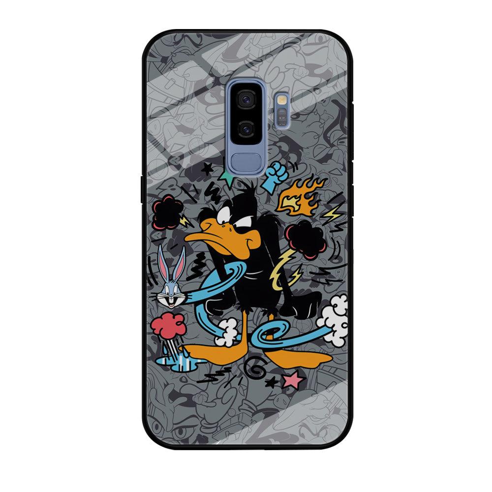 Looney Tunes Daffy in Anger Samsung Galaxy S9 Plus Case-Oxvistore