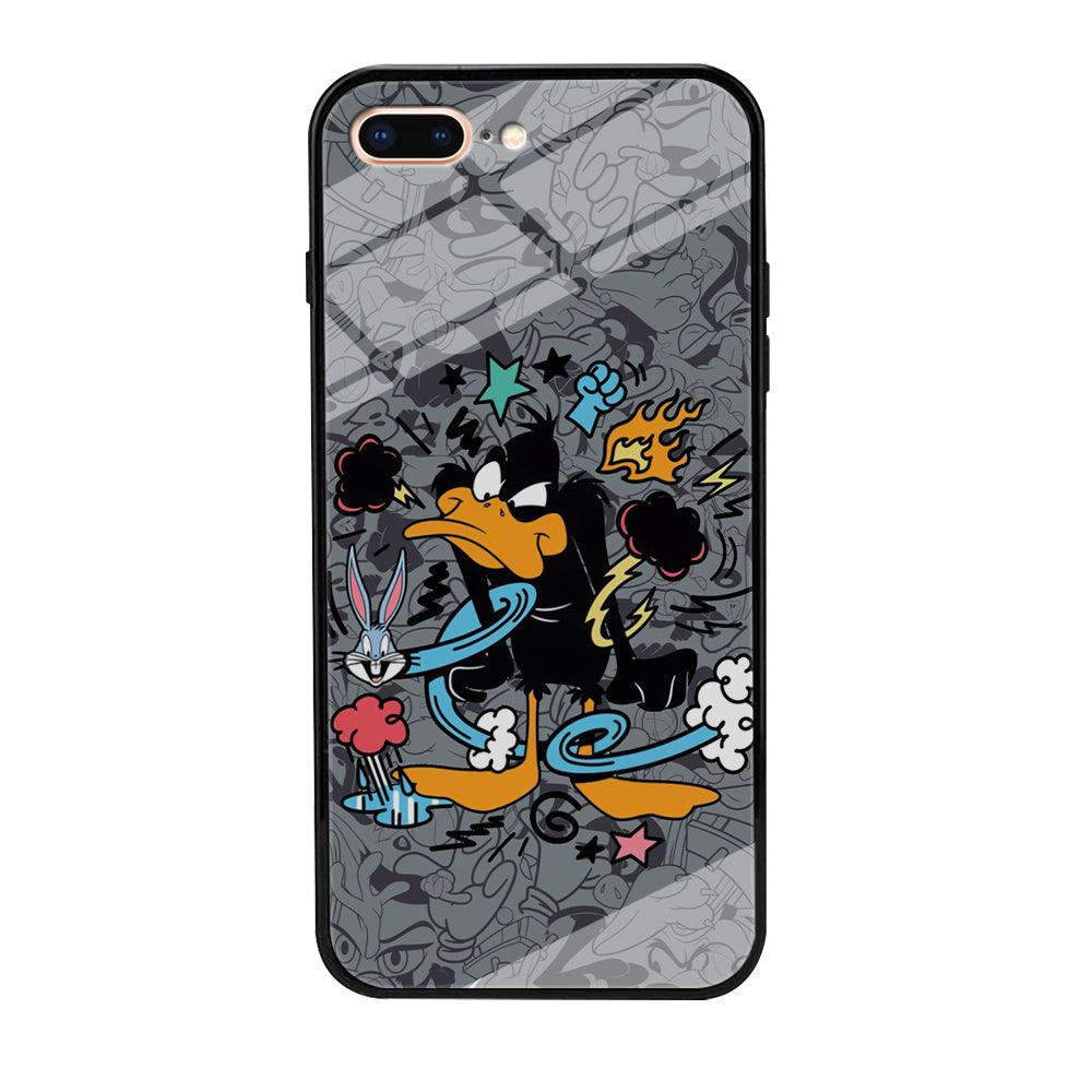 Looney Tunes Daffy in Anger iPhone 8 Plus Case-Oxvistore