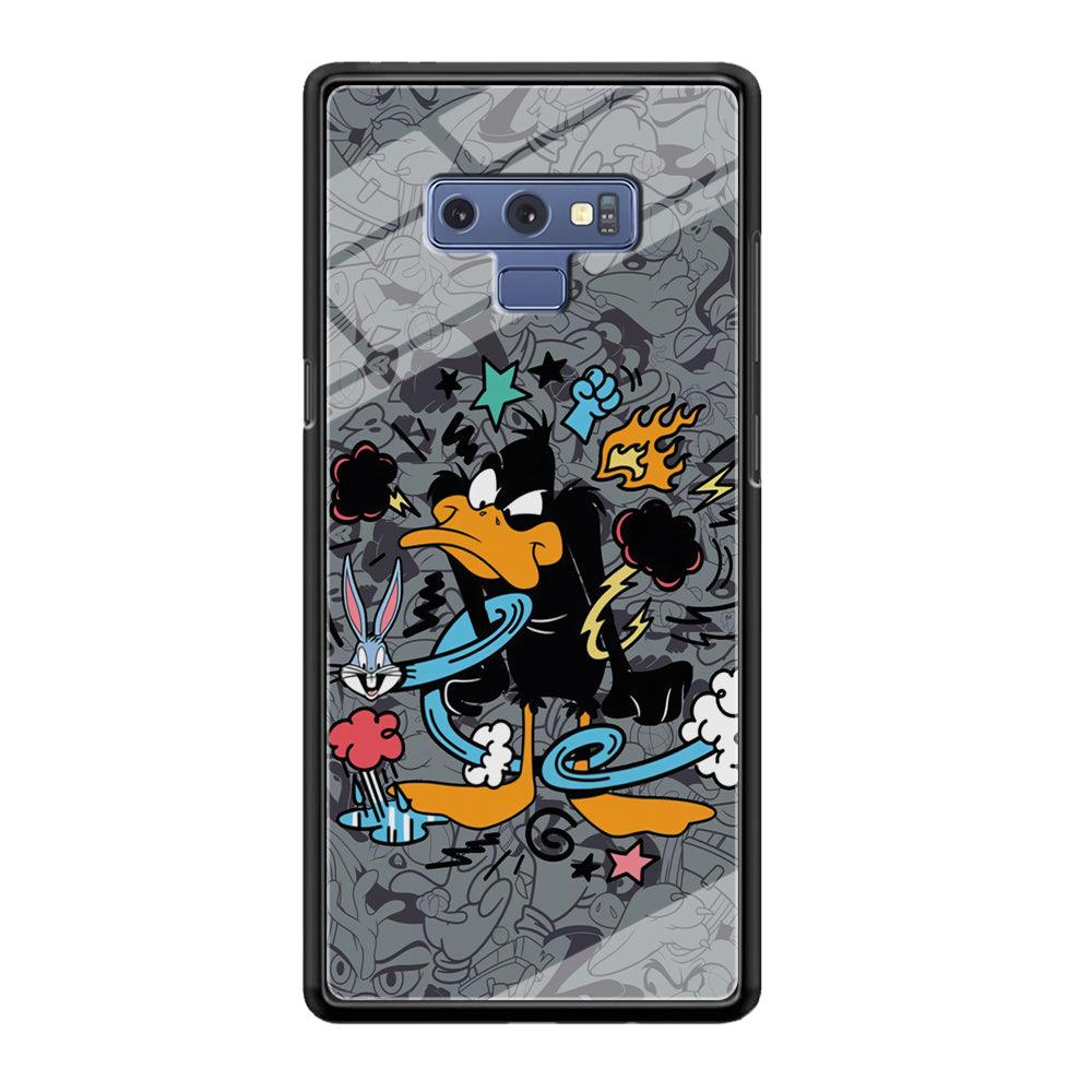 Looney Tunes Daffy in Anger Samsung Galaxy Note 9 Case-Oxvistore