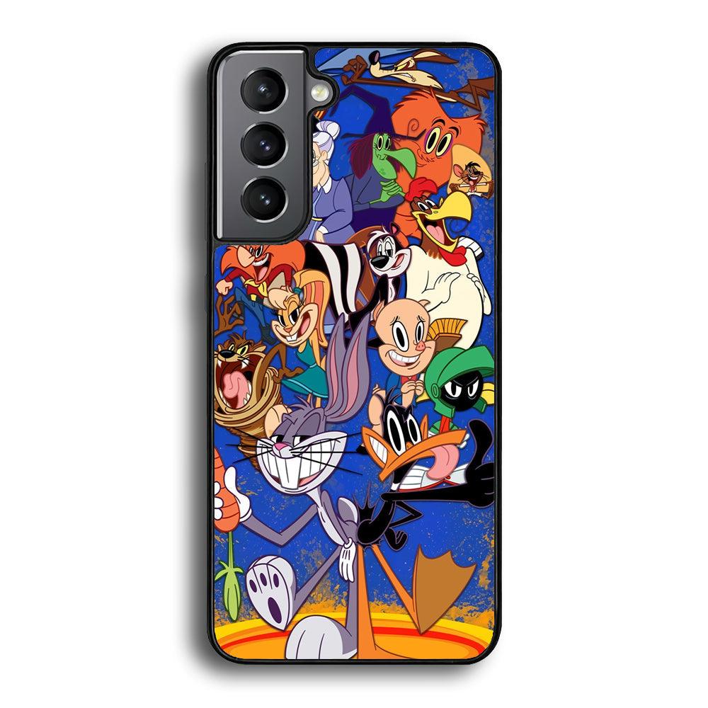Looney Tunes Opportunity in a Pinch Samsung Galaxy S21 Plus Case-Rubber Black (2D Case)-Oxvistore