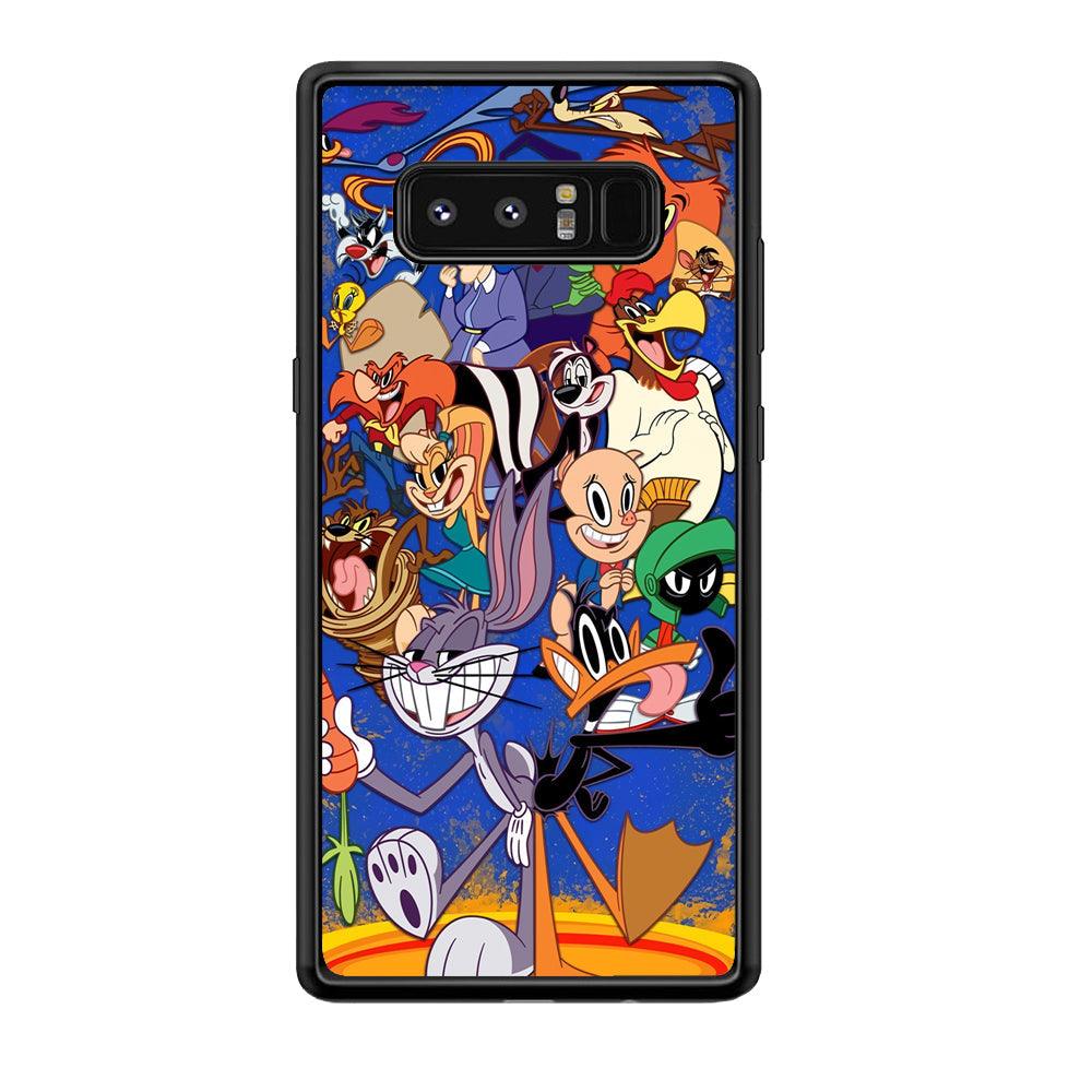 Looney Tunes Opportunity in a Pinch Samsung Galaxy Note 8 Case-Rubber Black (2D Case)-Oxvistore