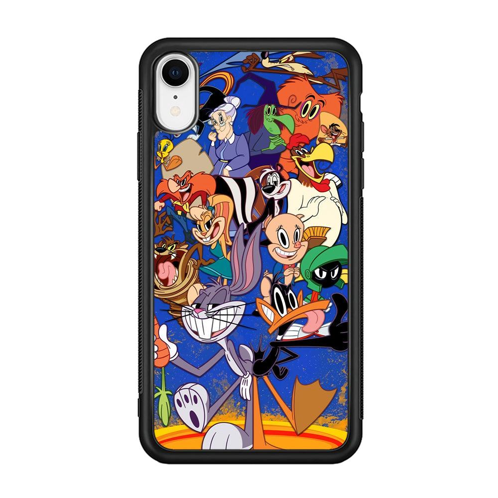 Looney Tunes Opportunity in a Pinch iPhone XR Case-Rubber Black (2D Case)-Oxvistore