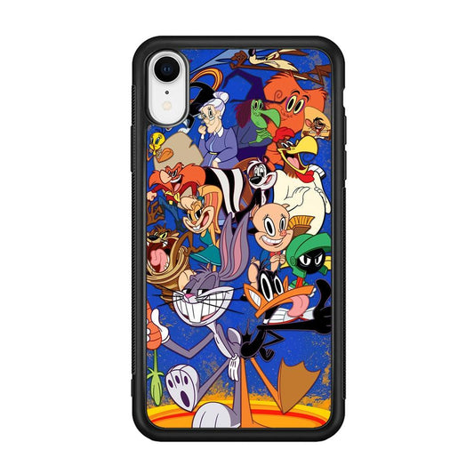 Looney Tunes Opportunity in a Pinch iPhone XR Case-Rubber Black (2D Case)-Oxvistore