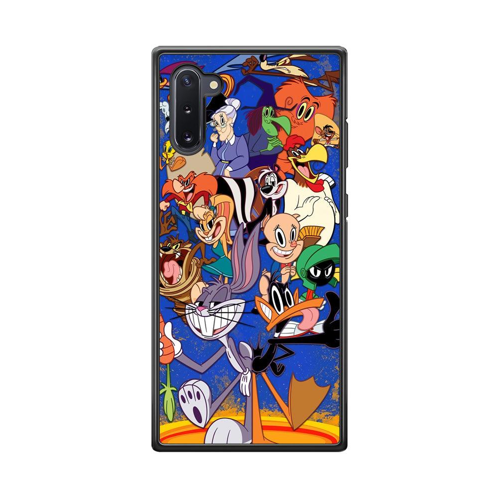 Looney Tunes Opportunity in a Pinch Samsung Galaxy Note 10 Case-Rubber Black (2D Case)-Oxvistore