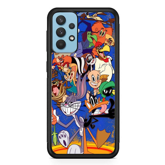 Looney Tunes Opportunity in a Pinch Samsung Galaxy A32 Case-Rubber Black (2D Case)-Oxvistore