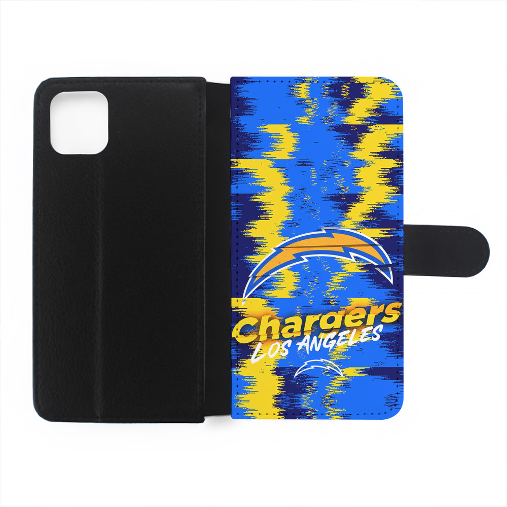 Los Angeles Chargers Abstract Color Flip Wallet Phone Case