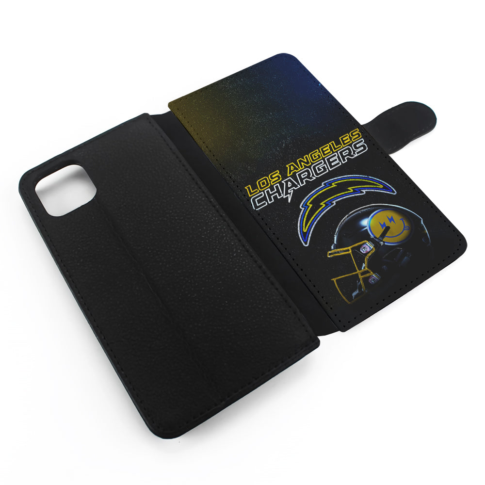 Los Angeles Chargers Helmet Flip Wallet Phone Case