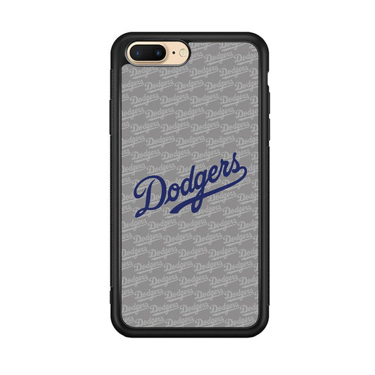 Los Angeles Dodgers Grey Patern Word iPhone 7 Plus Case-Oxvistore