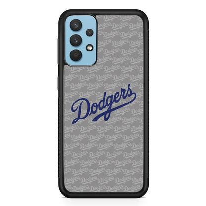 Los Angeles Dodgers Grey Patern Word Samsung Galaxy A32 Case-Oxvistore