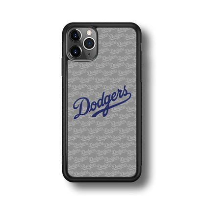 Los Angeles Dodgers Grey Patern Word iPhone 11 Pro Case-Oxvistore