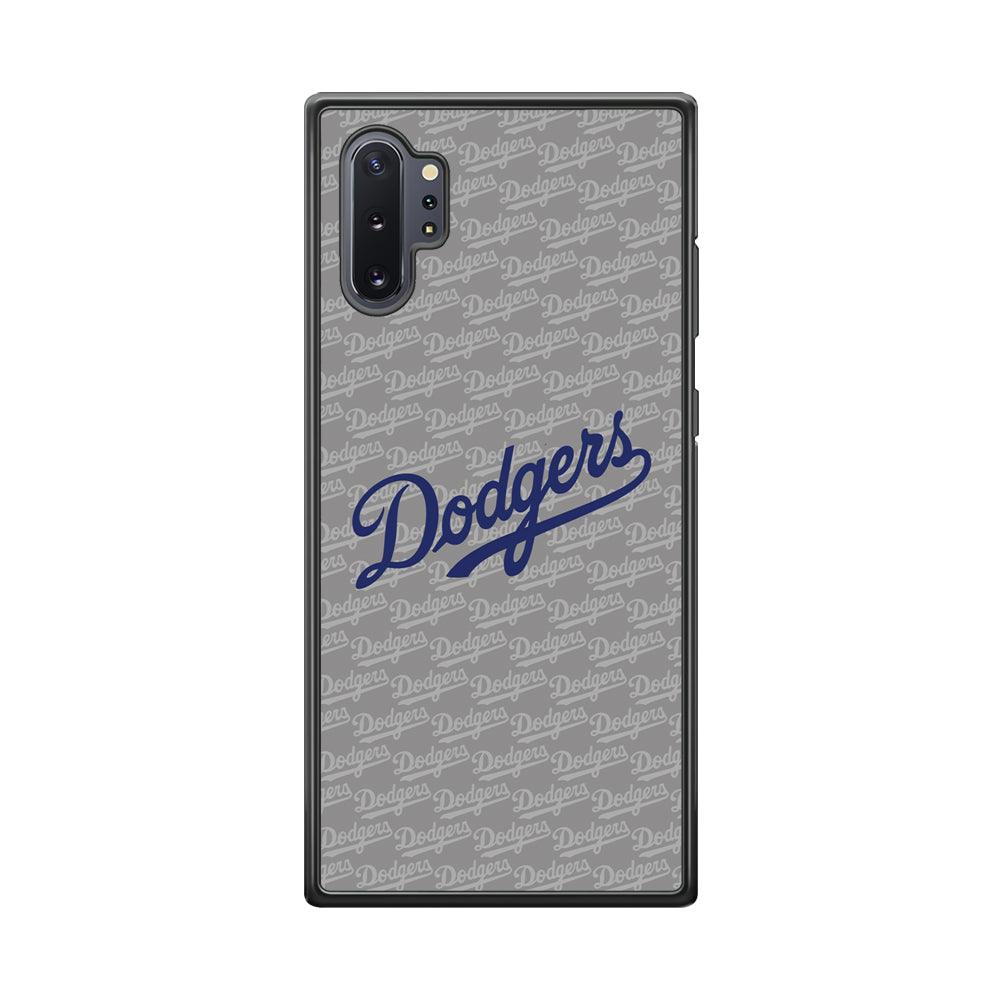 Los Angeles Dodgers Grey Patern Word Samsung Galaxy Note 10 Plus Case-Oxvistore