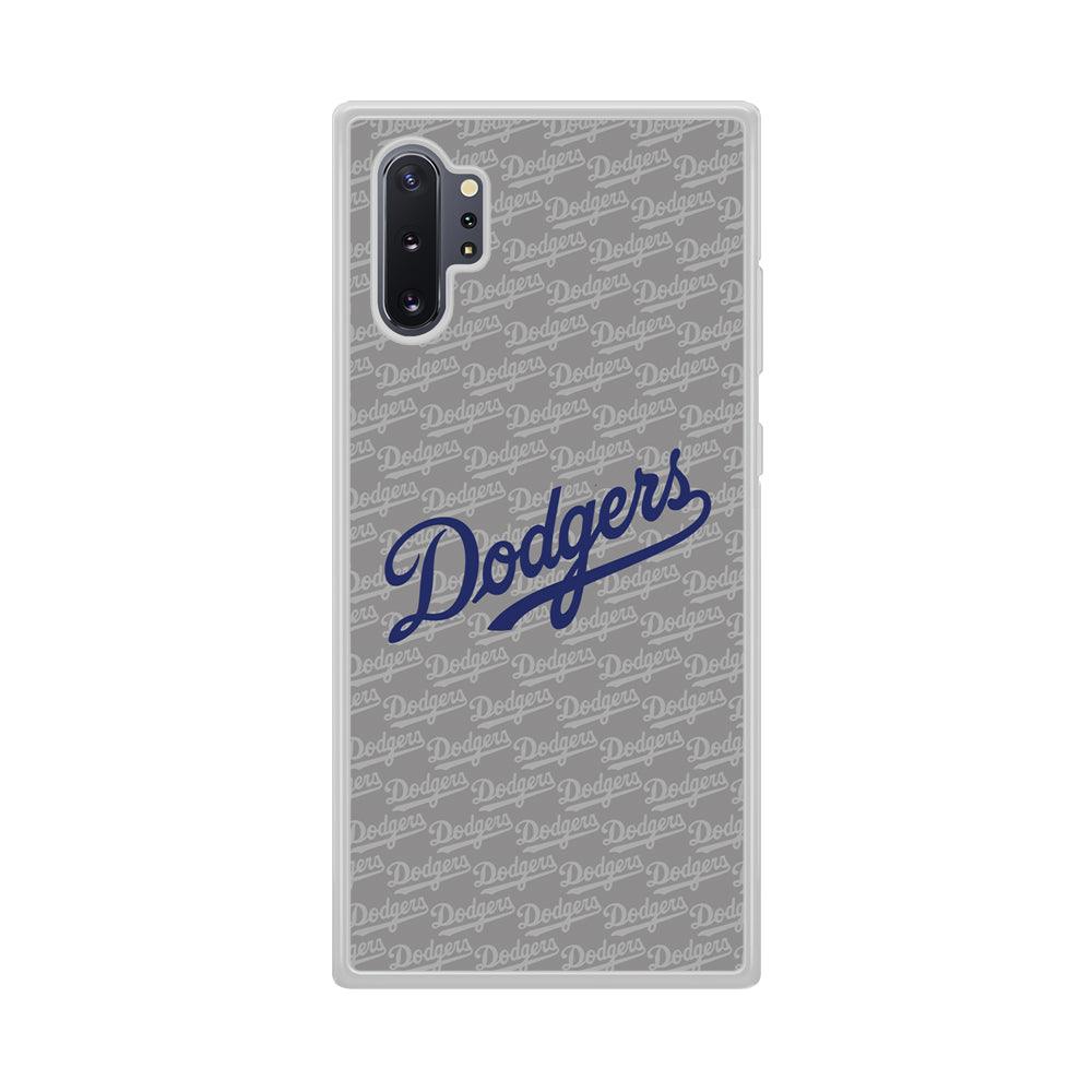 Los Angeles Dodgers Grey Patern Word Samsung Galaxy Note 10 Plus Case-Oxvistore