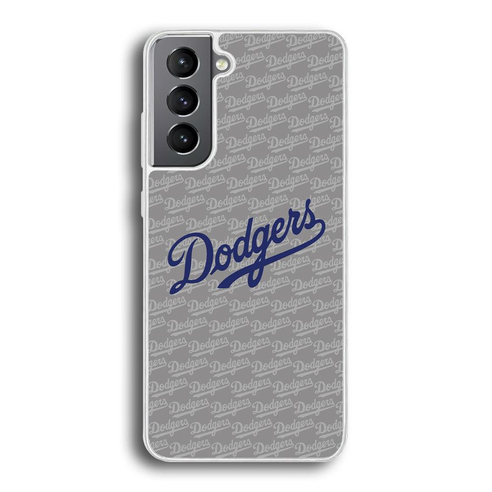 Los Angeles Dodgers Grey Patern Word Samsung Galaxy S21 Plus Case-Oxvistore