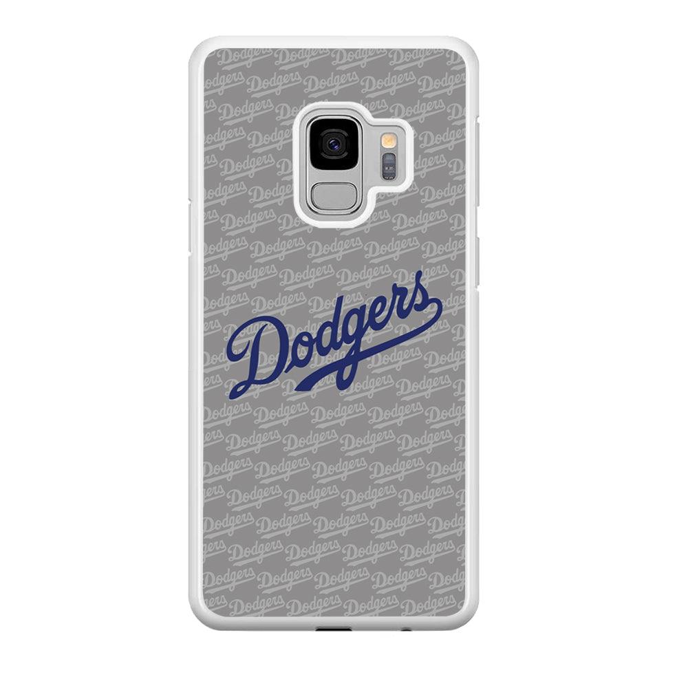 Los Angeles Dodgers Grey Patern Word Samsung Galaxy S9 Case-Oxvistore