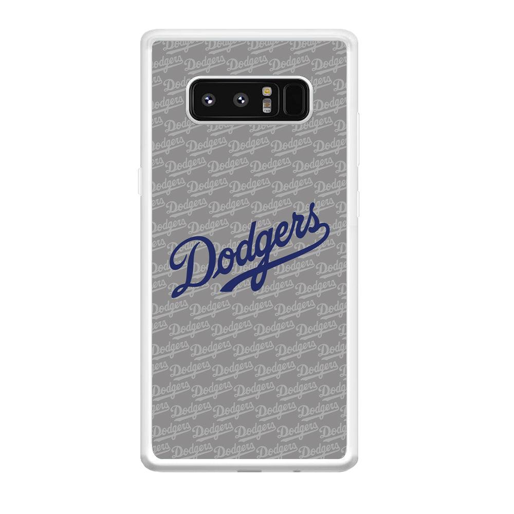 Los Angeles Dodgers Grey Patern Word Samsung Galaxy Note 8 Case-Oxvistore