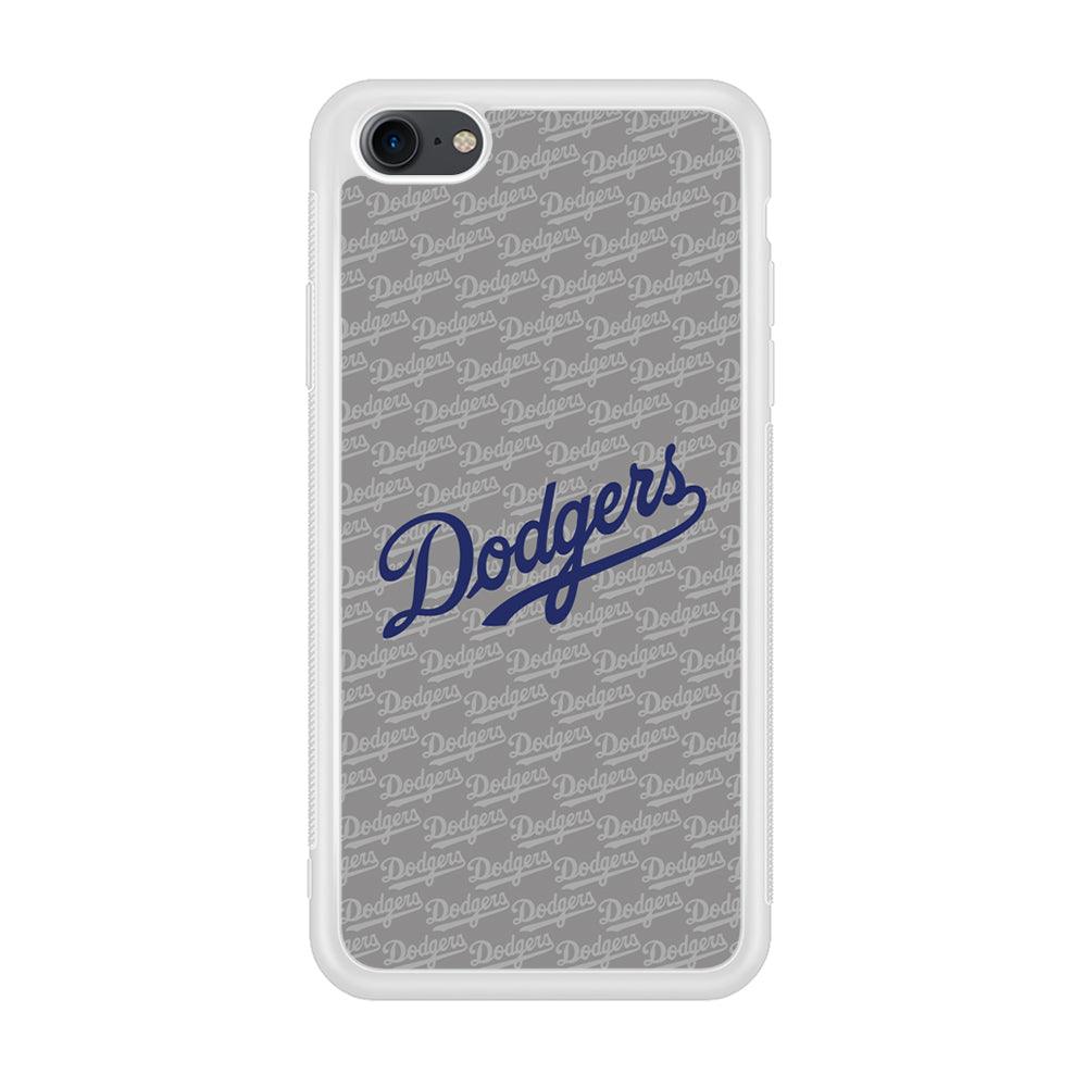 Los Angeles Dodgers Grey Patern Word iPhone 8 Case-Oxvistore