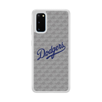 Los Angeles Dodgers Grey Patern Word Samsung Galaxy S20 Case-Oxvistore