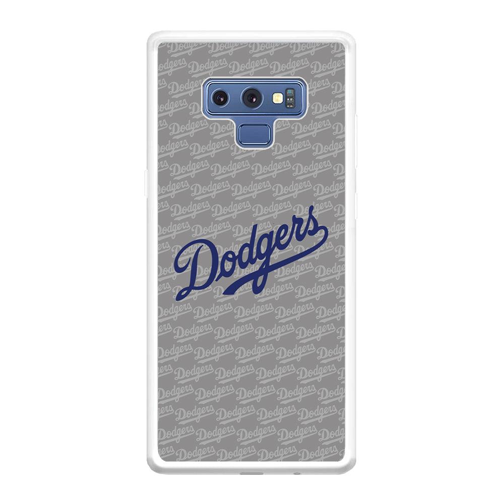 Los Angeles Dodgers Grey Patern Word Samsung Galaxy Note 9 Case-Oxvistore