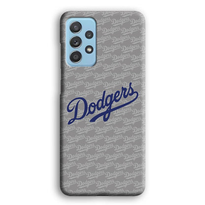 Los Angeles Dodgers Grey Patern Word Samsung Galaxy A52 Case-Oxvistore