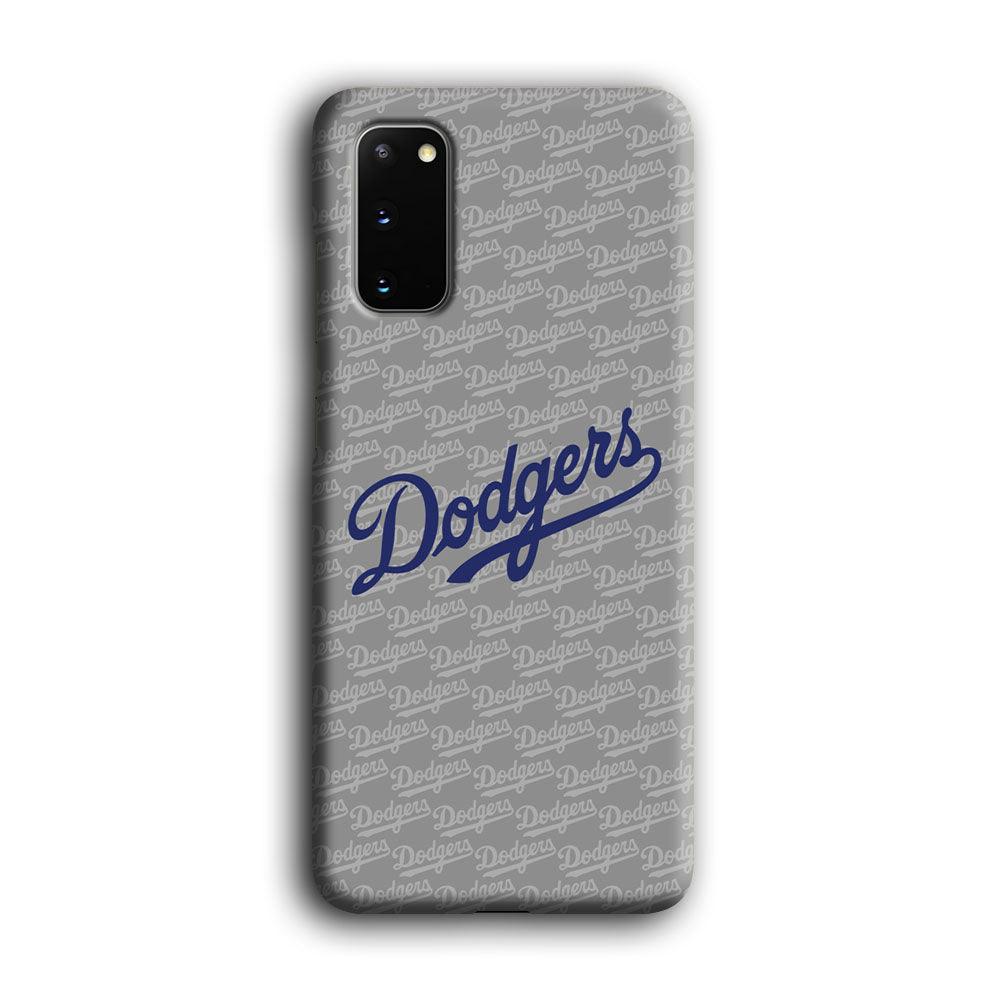 Los Angeles Dodgers Grey Patern Word Samsung Galaxy S20 Case-Oxvistore