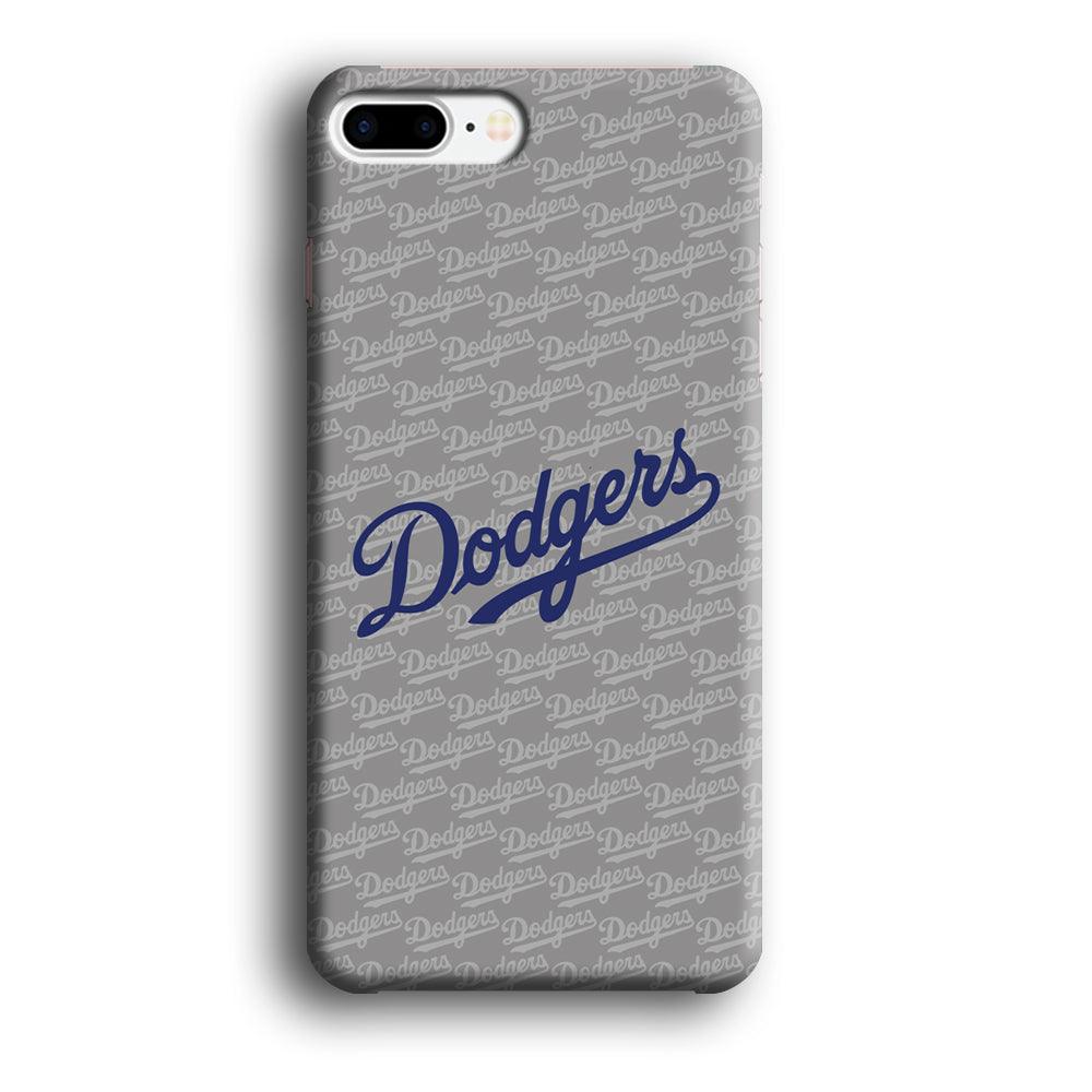 Los Angeles Dodgers Grey Patern Word iPhone 7 Plus Case-Oxvistore