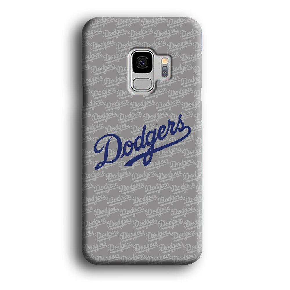 Los Angeles Dodgers Grey Patern Word Samsung Galaxy S9 Case-Oxvistore