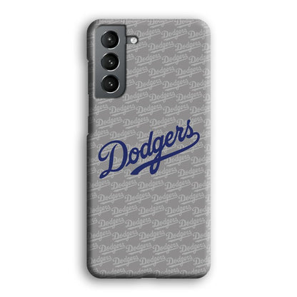 Los Angeles Dodgers Grey Patern Word Samsung Galaxy S21 Plus Case-Oxvistore