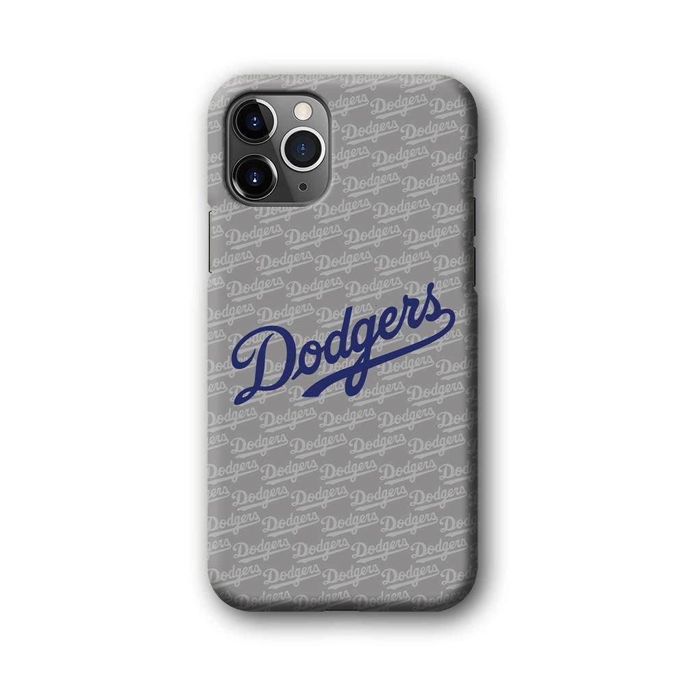 Los Angeles Dodgers Grey Patern Word iPhone 11 Pro Case-Oxvistore