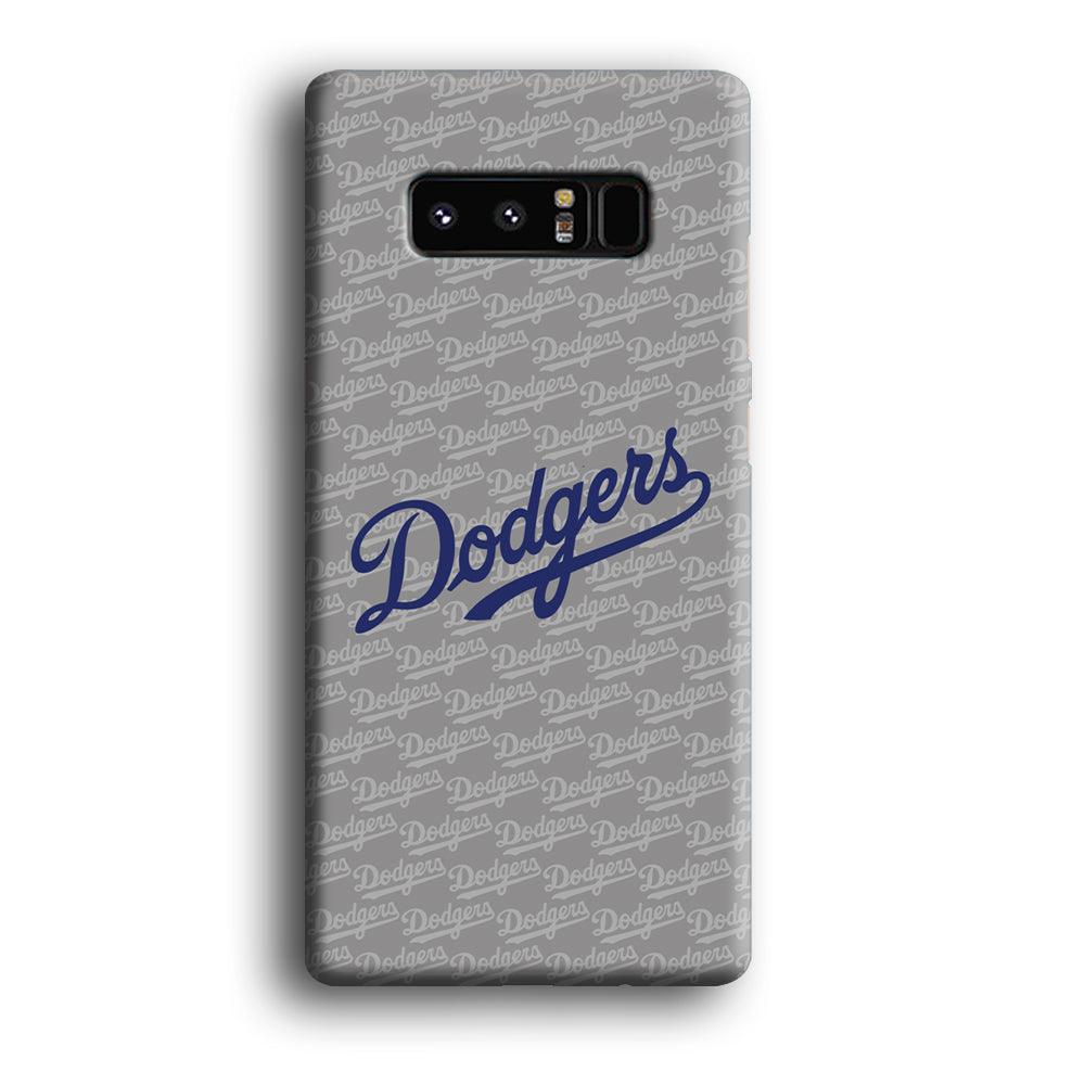 Los Angeles Dodgers Grey Patern Word Samsung Galaxy Note 8 Case-Oxvistore