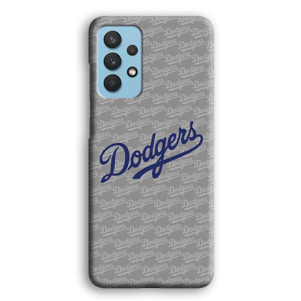 Los Angeles Dodgers Grey Patern Word Samsung Galaxy A32 Case-Oxvistore